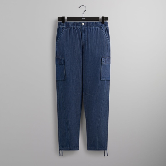 Kith Denim Chauncey Cargo Pant in Dark Indigo Men’s Size Large Lightweight Denim